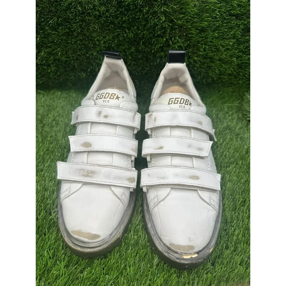 Golden Goose Starter Athletic Sneaker Women's 9 White Leather Jogging Running